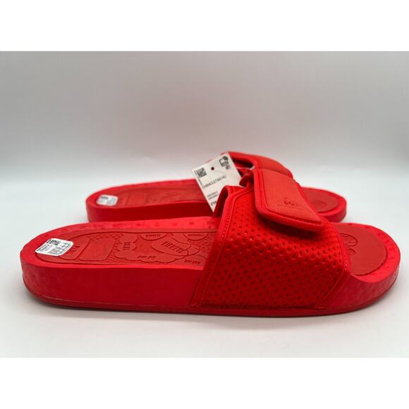 adidas Boost Slide Pharrell Active Red FY6140 Men's Size 7 New📦 - Picture 1 of 12